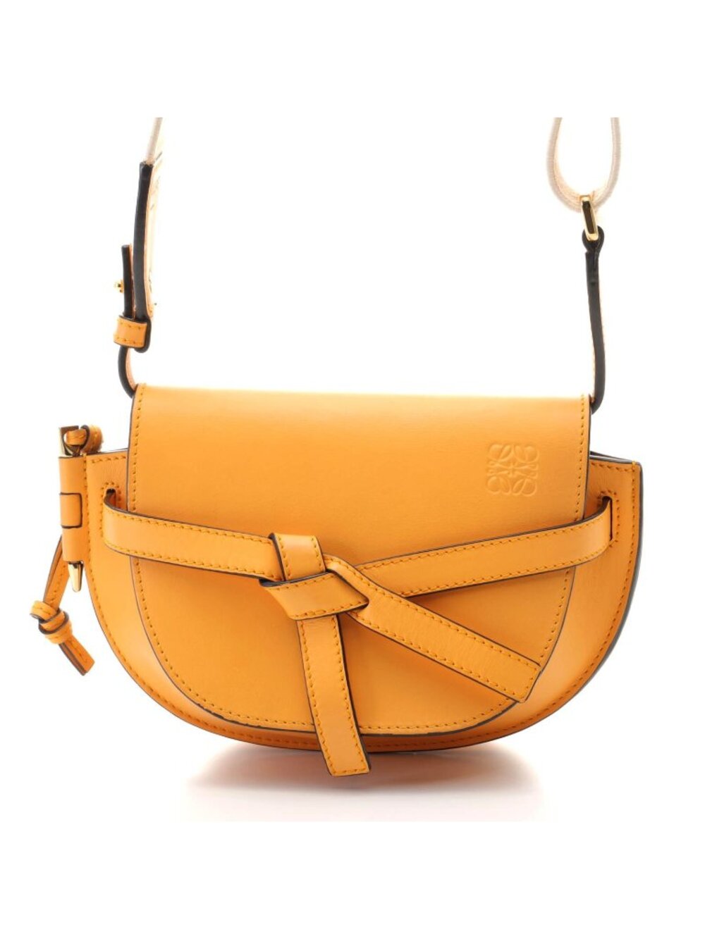 Loewe Gate Dual Mini Mandarin Leather Shoulder Bag